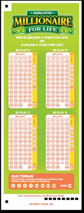 MillionaireForLife - Online Betslip